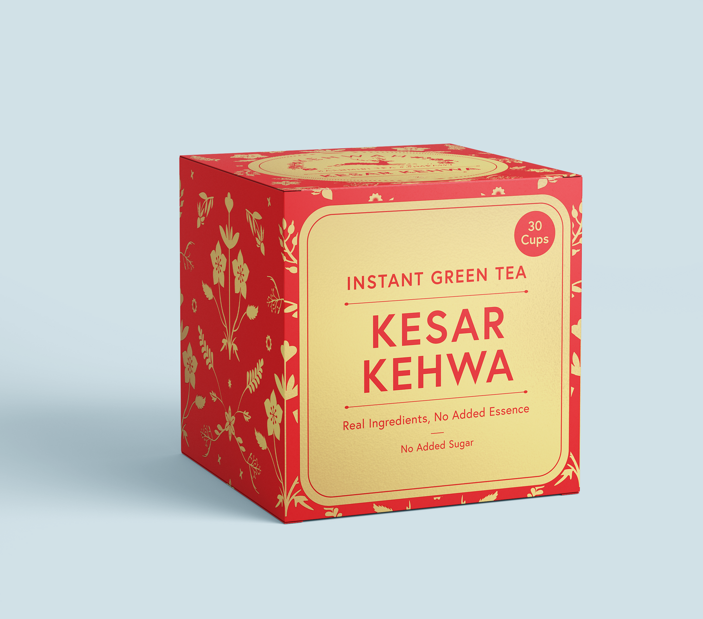 Kehwah Kashmiri kesar kahwa Original Tea | 30 Cups | Saffron, Almonds, Cardamom, Cinnamon | Instant Tea | Helps with Energy, Health and Wellbeing | Kashmiri organic tea No Bloating No Acidity