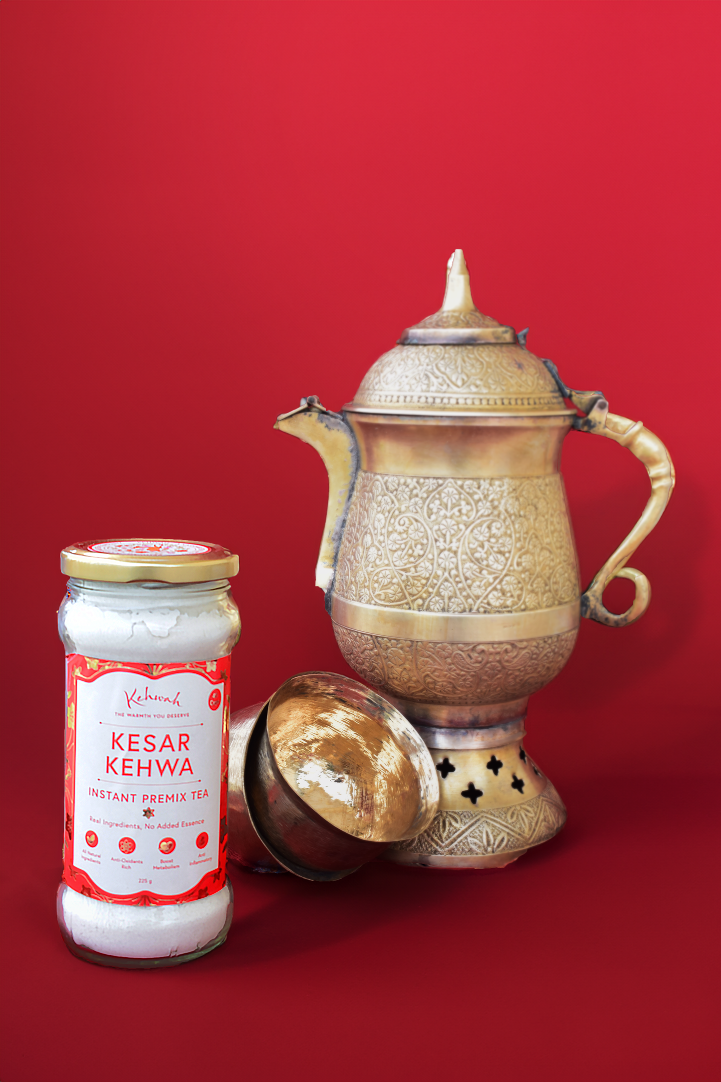 Kesar Kehwah - Bottle - Organic Sweetened Herbal Tea