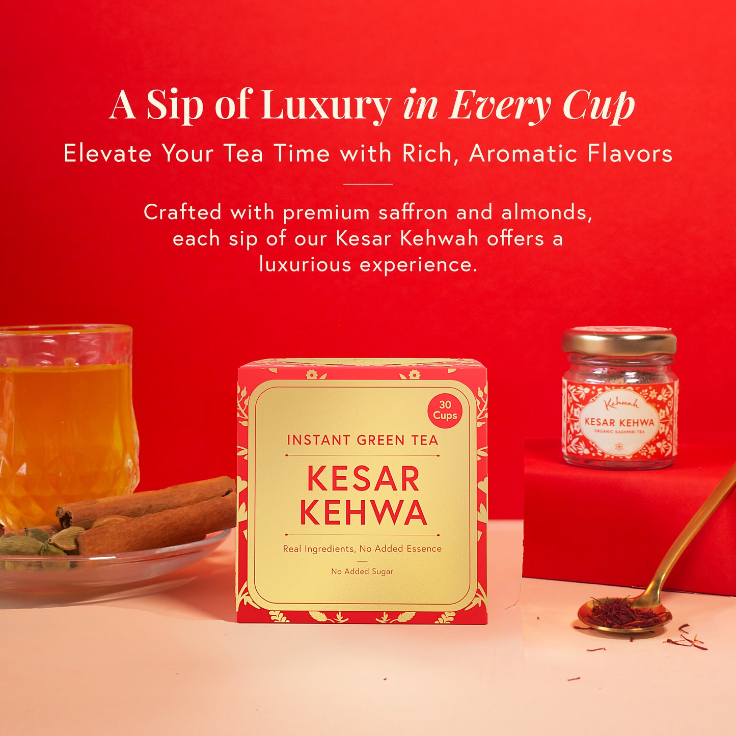 Kesar Kehwah - Organic Herbal Tea (Bestseller)