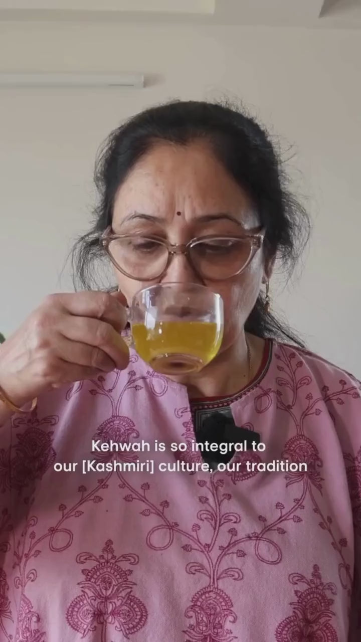 Ma tells how a family cup became Kehwah. English captions.