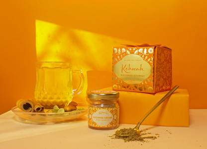 Kashmiri Kehwah - 100% organic cardamom tea (Rs 12/cup)